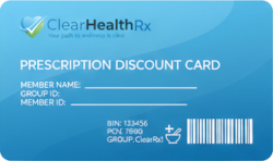 ClearHealthRX Discount Card Front